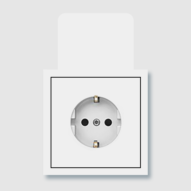 KS1015<br>16A 250V German socket with cover