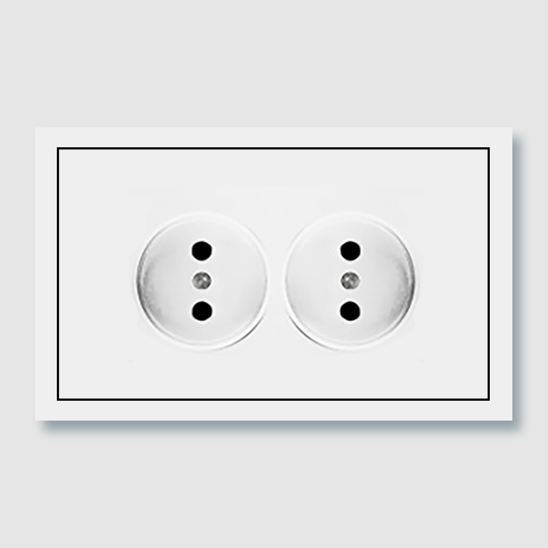 KS1028<br>16A 250V double Russian socket