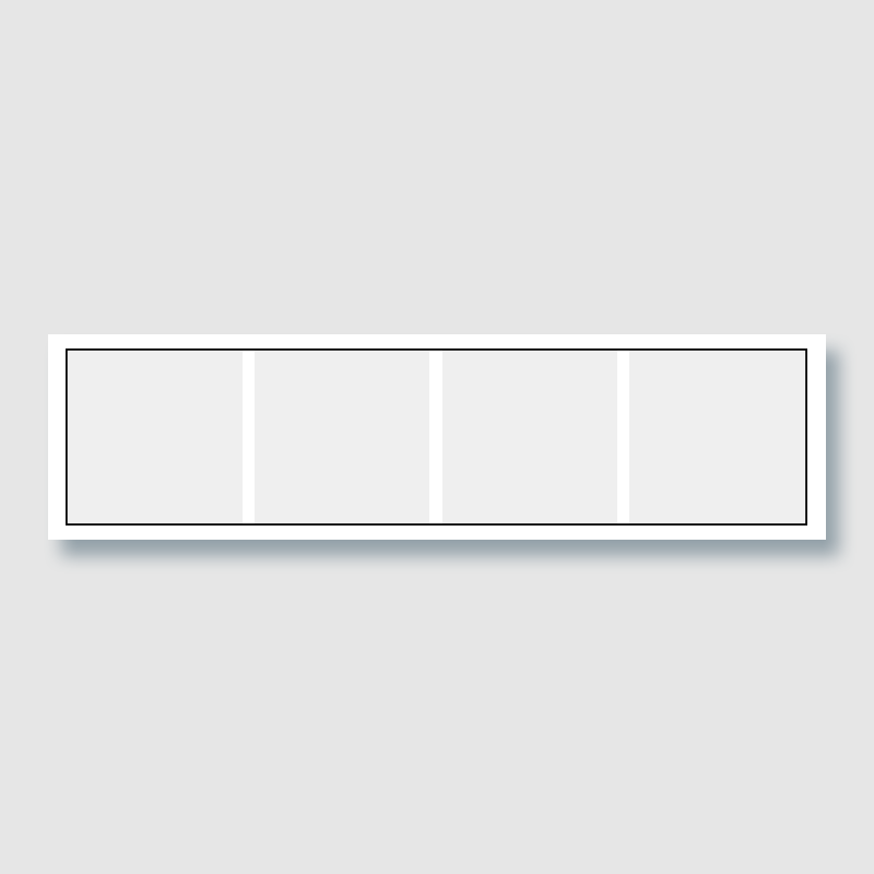 KS1034<br>four gang front plate