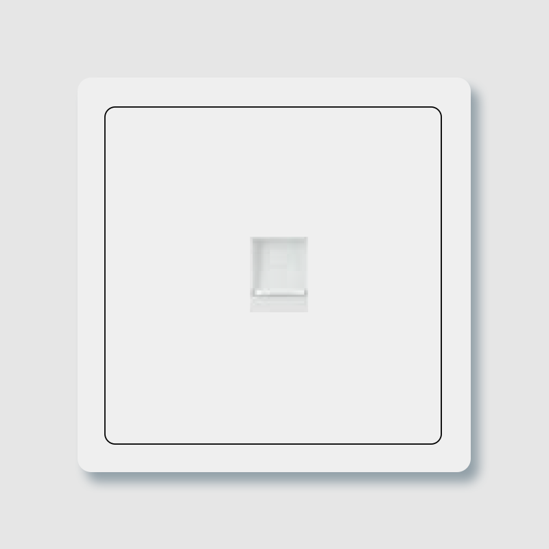 KS2022<br>one gang RJ45 computer data socket<br>KS2024<br>one gang RJ11 telephone socket